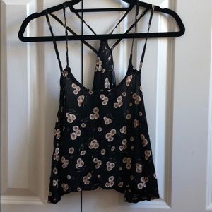 Brandy Melville sunflower crop top